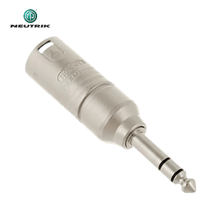 Adaptador stereo Neutrik NA3 MP XLR macho para jack macho