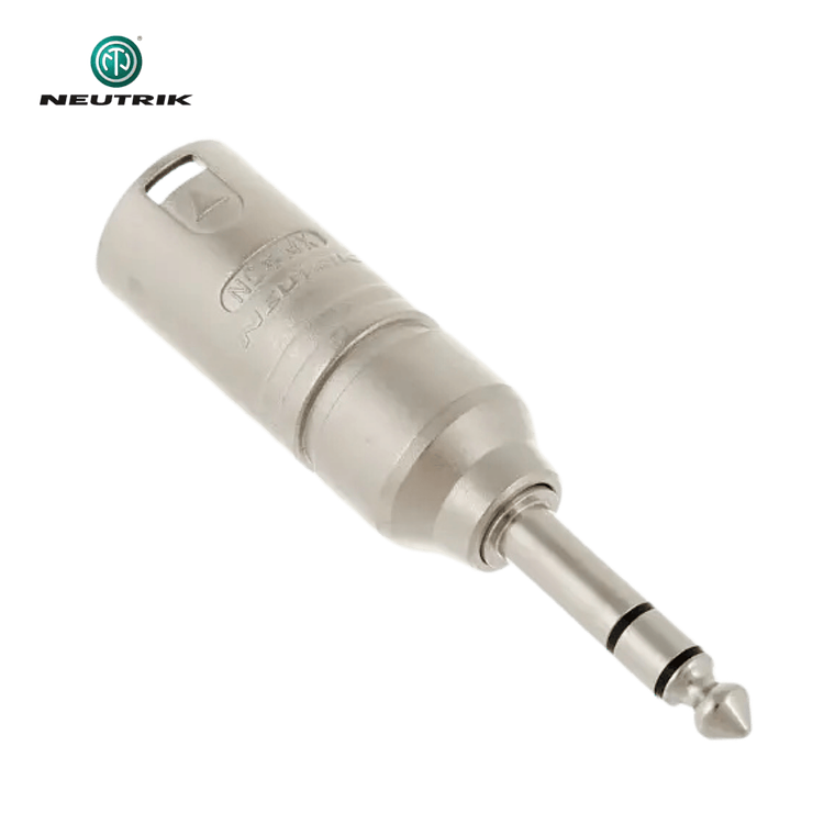 Adaptador stereo Neutrik NA3 MP XLR macho para jack macho 2