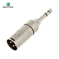 Adaptador stereo Neutrik NA3 MP XLR macho para jack macho - Thumbnail 1