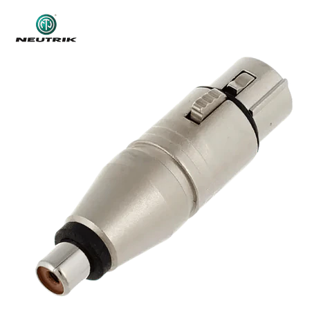 Adaptador Neutrik NA2 FP MF XLR Fêmea para Fêmea RCA