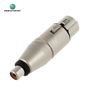 Adaptador Neutrik NA2 FP MF XLR Fêmea para Fêmea RCA
