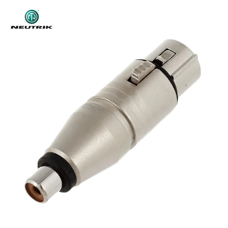 Adaptador Neutrik NA2 FP MF XLR Fêmea para Fêmea RCA 1