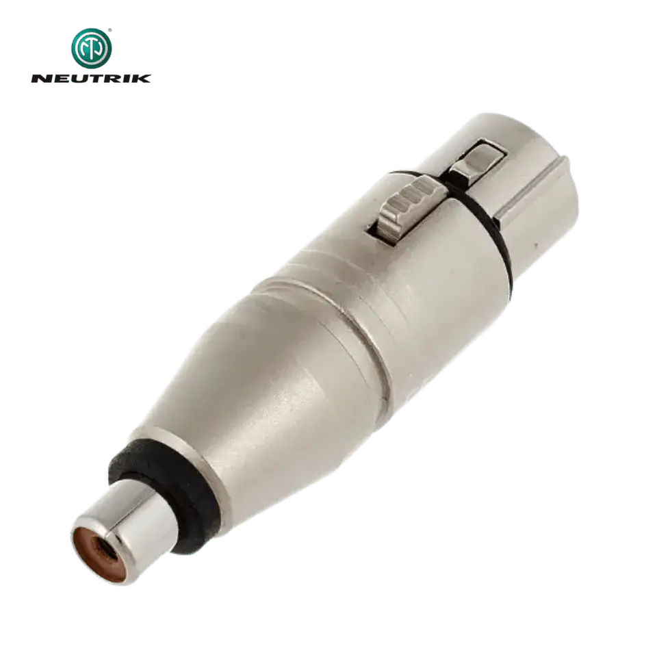 Adaptador Neutrik NA2 FP MF XLR Fêmea para Fêmea RCA 1