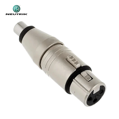 Adaptador Neutrik NA2 FP MF XLR Fêmea para Fêmea RCA