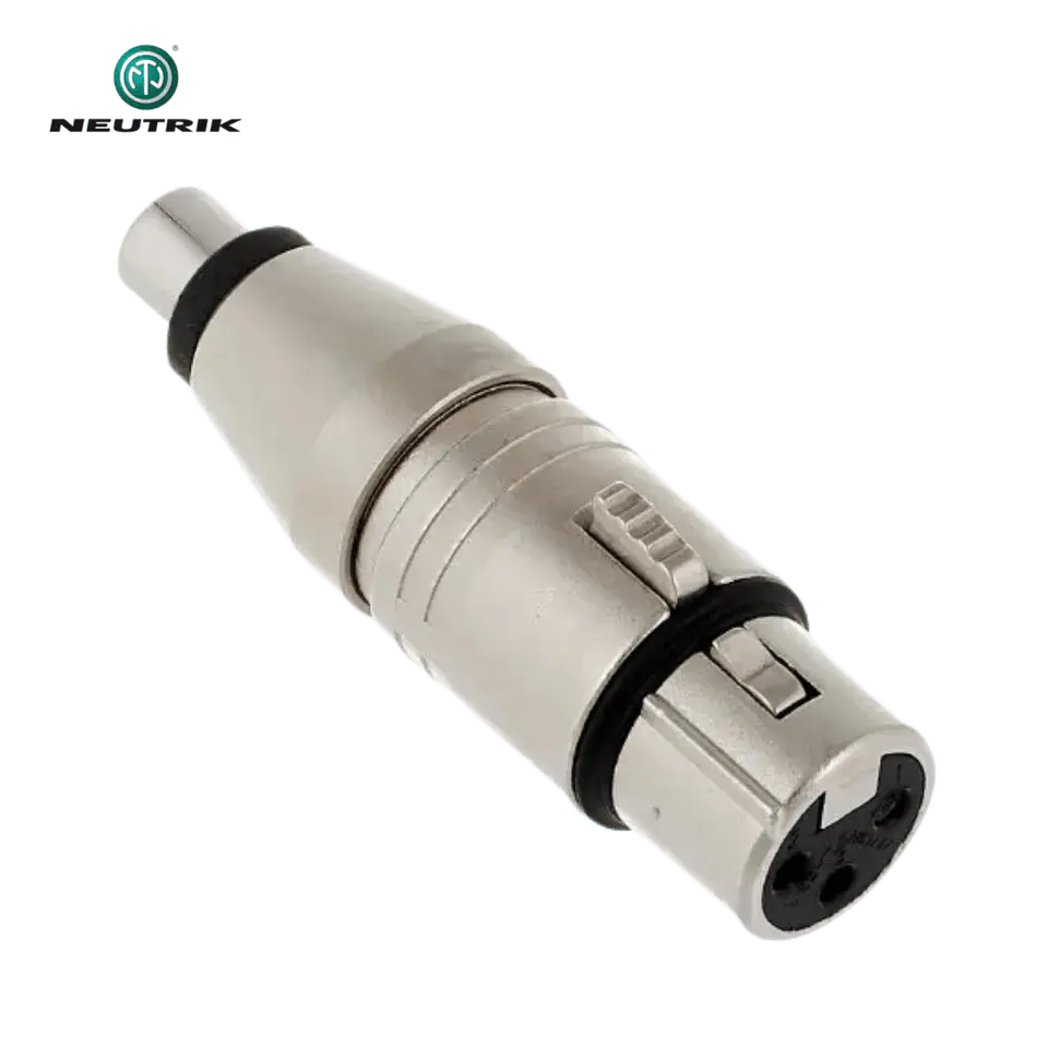 Adaptador Neutrik NA2 FP MF XLR Fêmea para Fêmea RCA 2