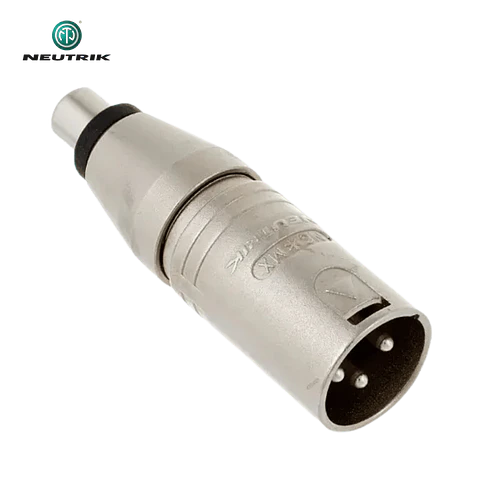 Adaptador XLR macho para RCA fêmea