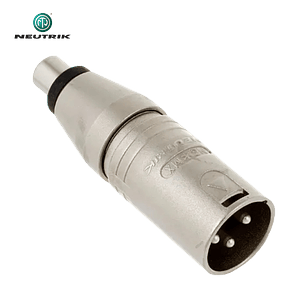 Adaptador XLR macho para RCA fêmea