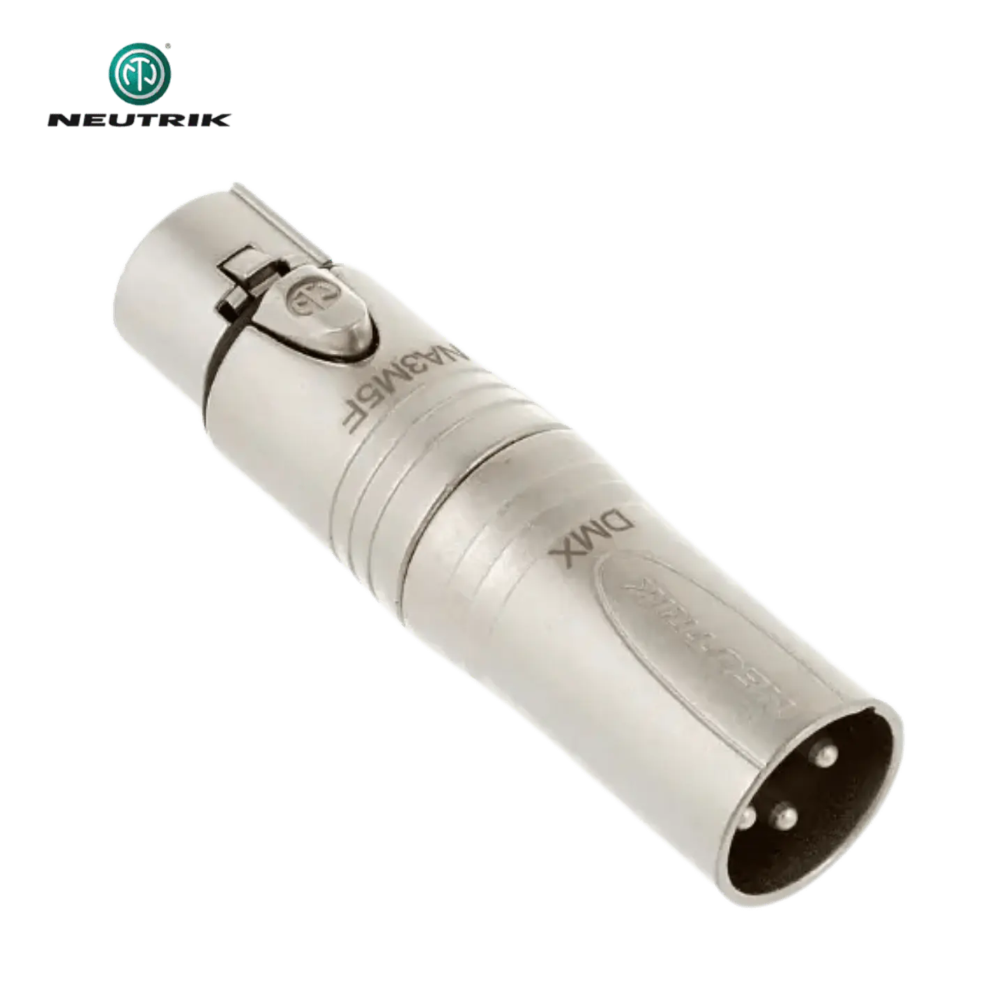 Neutrik NA3 M5F XLR Fêmea de 5 pinos para XLR Adaptador DMX macho de 3 pinos 2