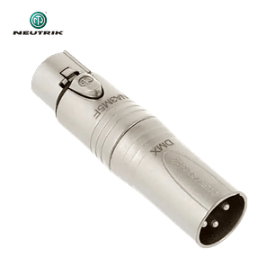 Neutrik NA3 M5F XLR Fêmea de 5 pinos para XLR Adaptador DMX macho de 3 pinos