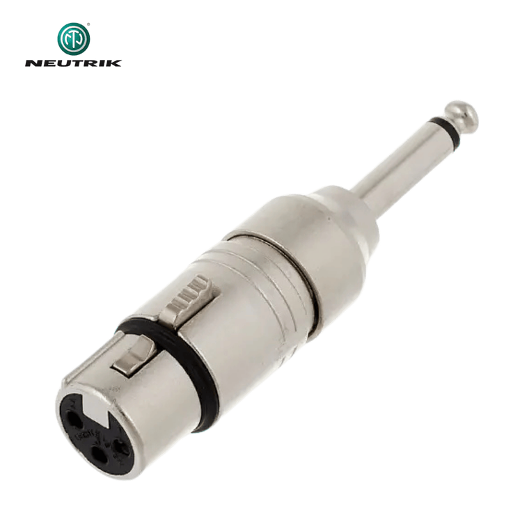 Adaptador Neutrik NA2 FP XLR Fêmea para Conector Mono 1