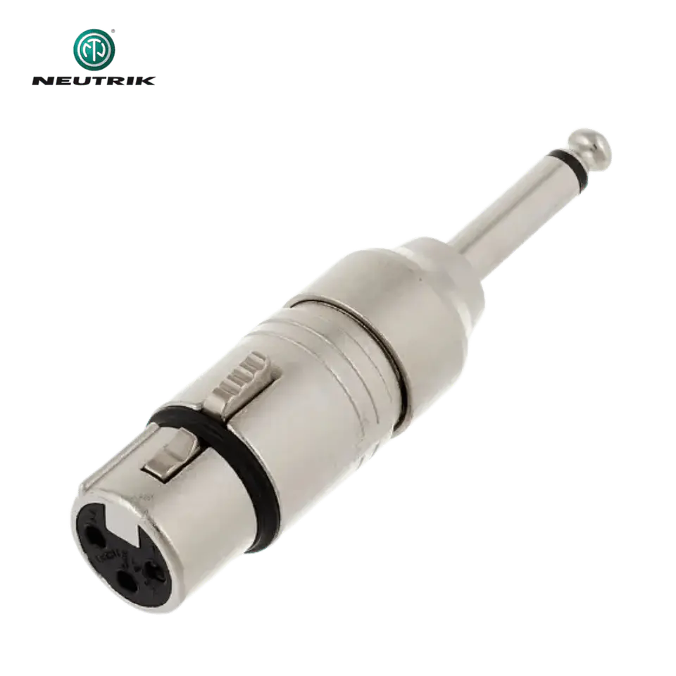 Adaptador Neutrik NA2 FP XLR Fêmea para Conector Mono 1