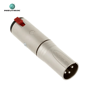 Adaptador Neutrik NA3 MJ Fêmea Sterio para XLR macho