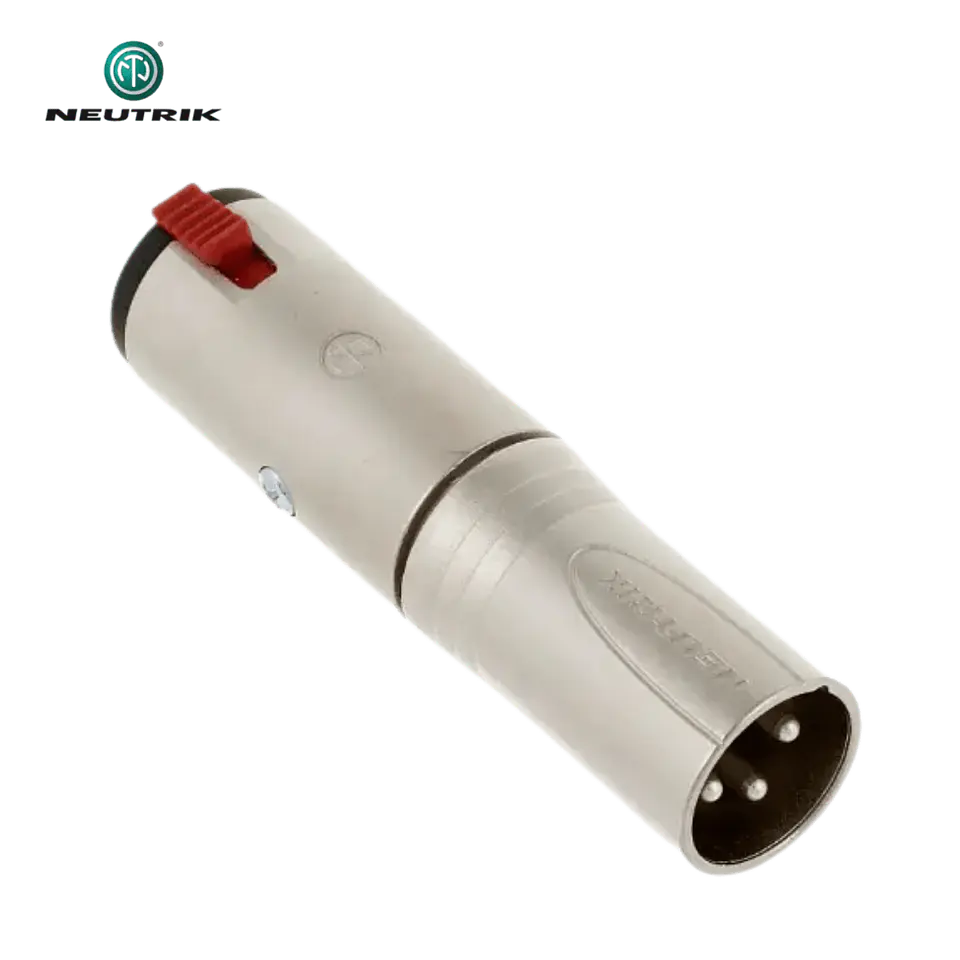 Adaptador Neutrik NA3 MJ Fêmea Sterio para XLR macho 1