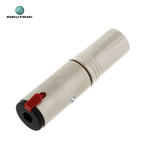 Adaptador Neutrik NA3 MJ Fêmea Sterio para XLR macho