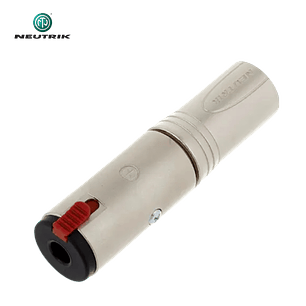 Adaptador Neutrik NA3 MJ Fêmea Sterio para XLR macho