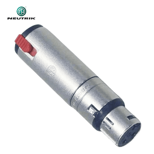 Adaptador Neutrik NA3 FJ Fêmea XLR para Entrada Sterio Fêmea