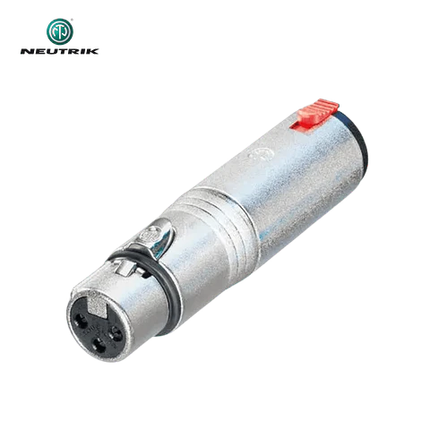 Adaptador Neutrik NA3 FJ Fêmea XLR para Entrada Sterio Fêmea