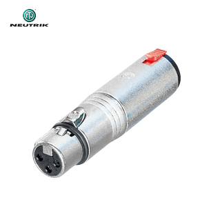 Adaptador Neutrik NA3 FJ Fêmea XLR para Entrada Sterio Fêmea