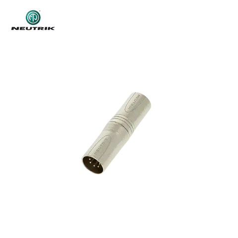 Adaptador Neutrik NA5 MM XLR macho de 5 pinos para XLR macho de 5 pinos
