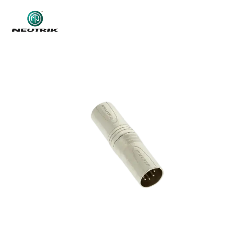 Adaptador Neutrik NA5 MM XLR macho de 5 pinos para XLR macho de 5 pinos 3