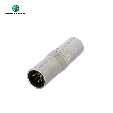 Adaptador Neutrik NA5 MM XLR macho de 5 pinos para XLR macho de 5 pinos