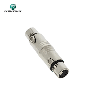 Adaptador Neutrik NA5 FF Fêmea XLR de 5 pinos para XLR fêmea de 5 pinos