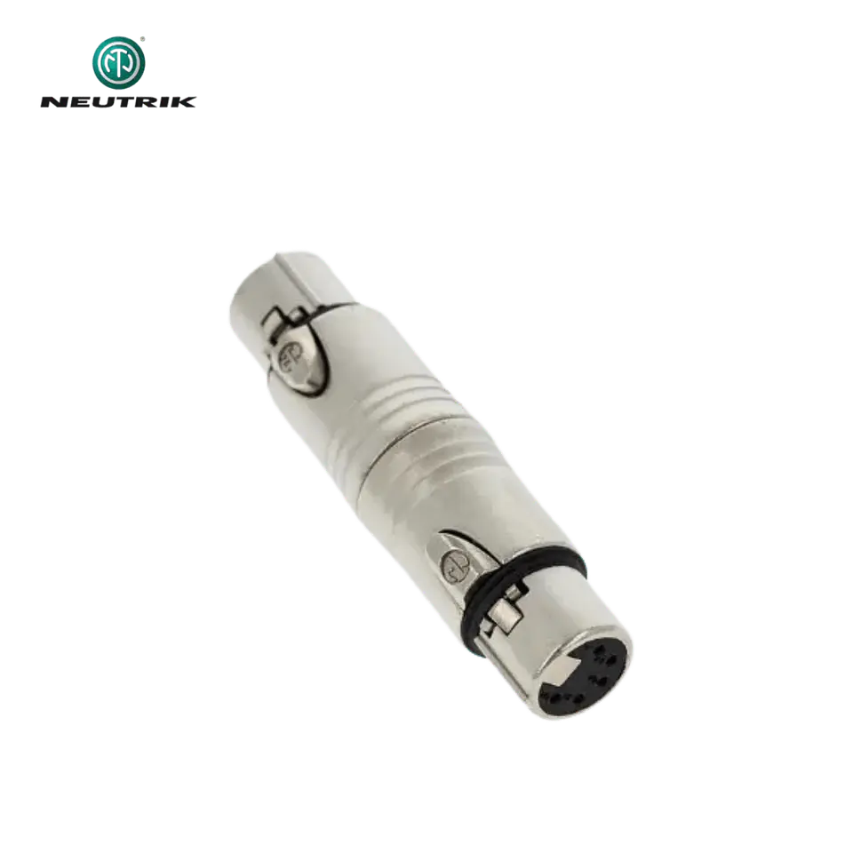Adaptador Neutrik NA5 FF Fêmea XLR de 5 pinos para XLR fêmea de 5 pinos 2