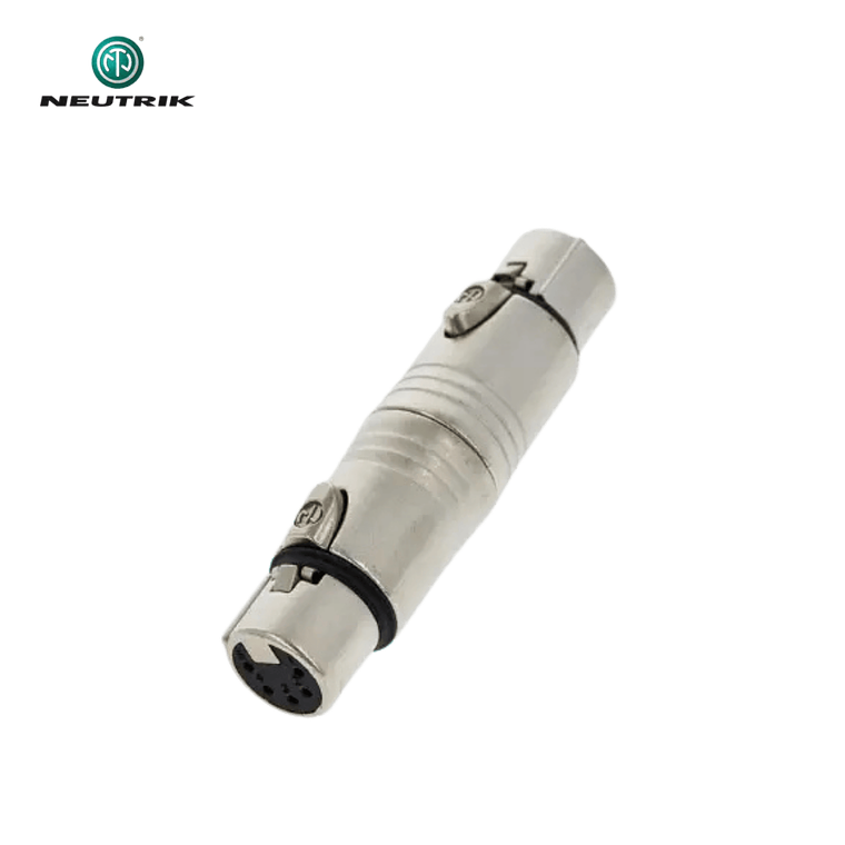 Adaptador Neutrik NA5 FF Fêmea XLR de 5 pinos para XLR fêmea de 5 pinos 3