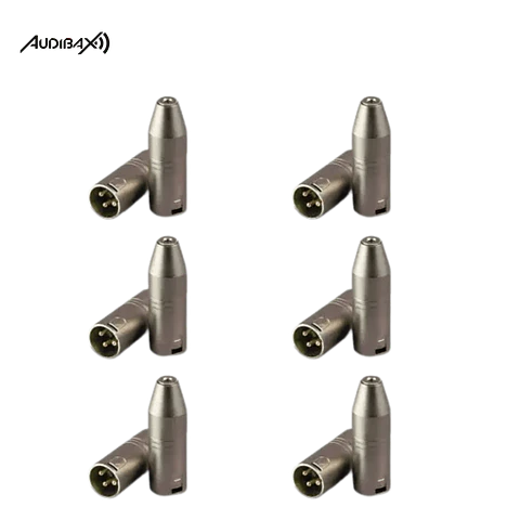 Pack 12 Adaptadores Audibax XLR macho para mini jack 
