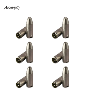 Pack 12 Adaptadores Audibax XLR macho para mini jack 