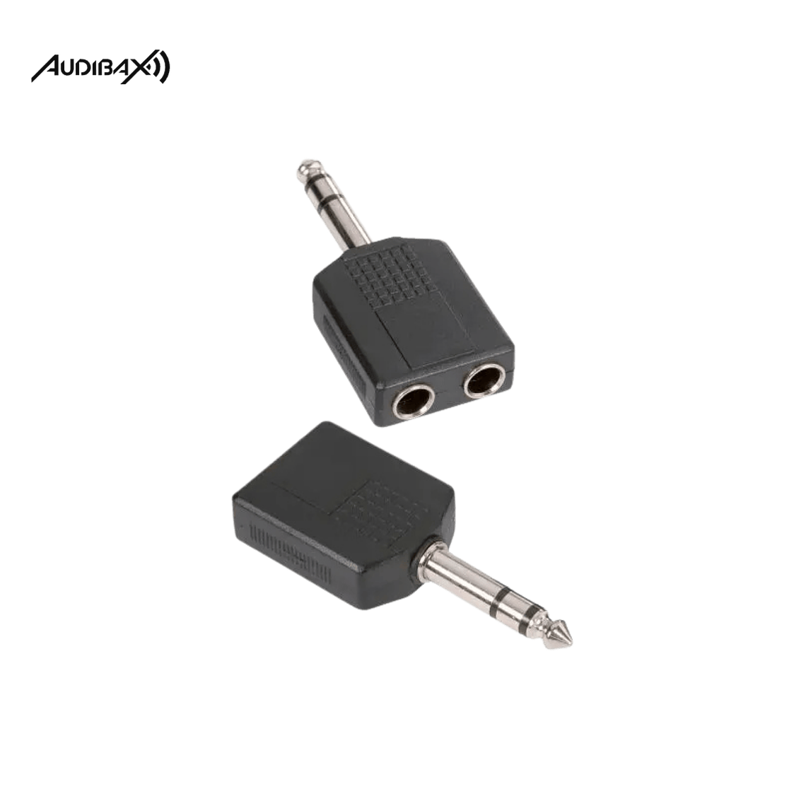 Adaptador Audibax ADP12 Mono Fêmea de Entrada stereo  para 2 Jacks 1