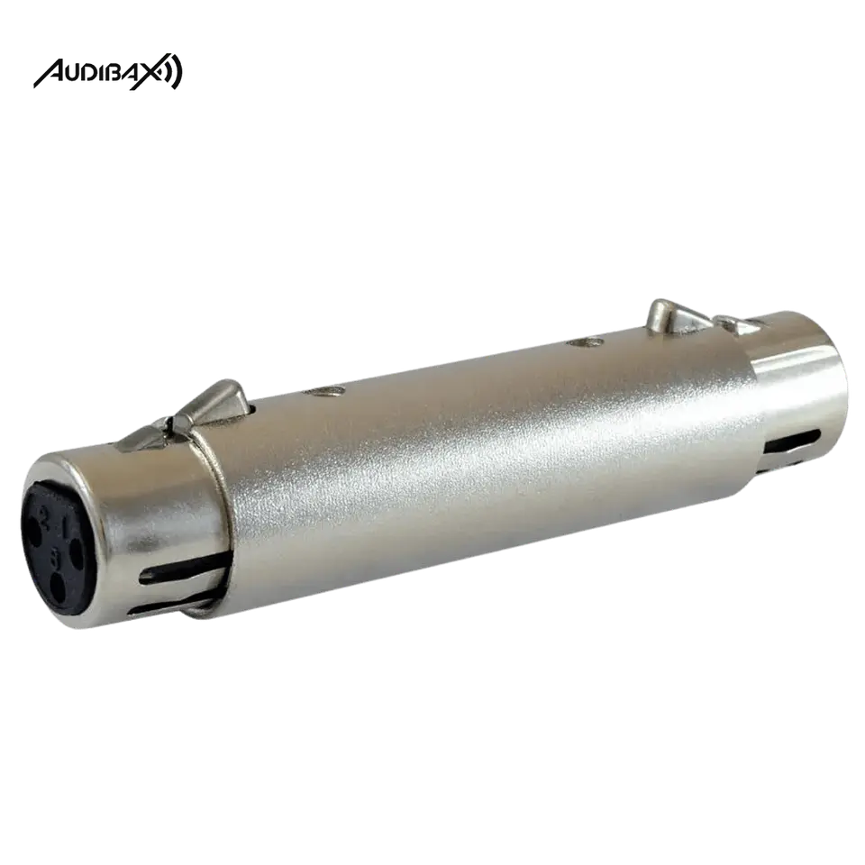 Adaptador Audibax ADP8 XLR Fêmea para Fêmea XLR 1
