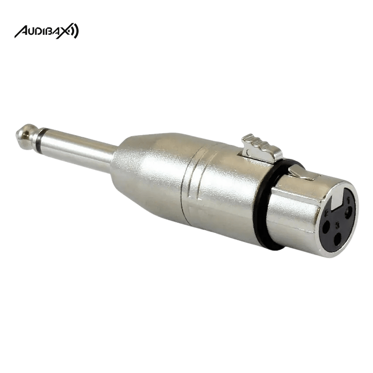 Adaptador Audibax ADP3 Mono JACK para XLR fêmea 1