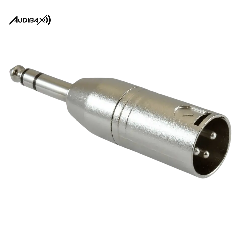 Audibax ADP6 Adaptador JACK Stereo a XLR Macho 1