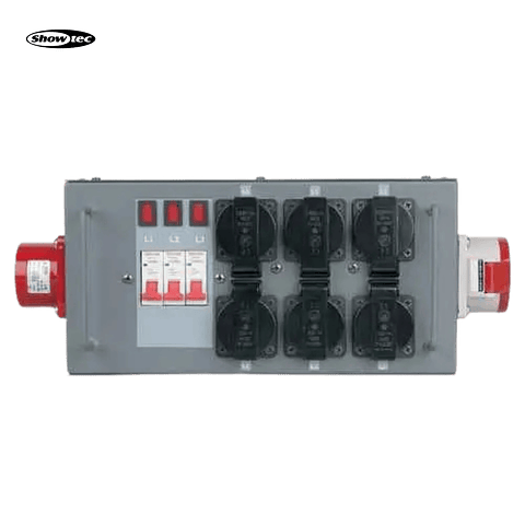 Distribuidor Showtec com fusível de 16A