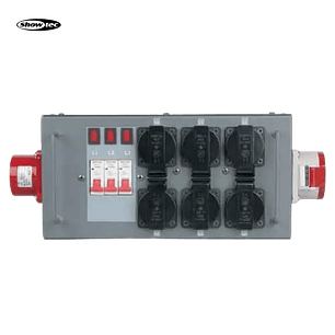 Distribuidor Showtec com fusível de 16A