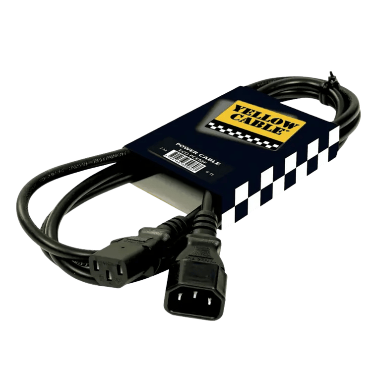 Cabo amarelo ECO-PCEMF Cabo de Energia Euro Macho / Fêmea 1
