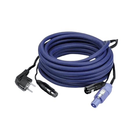 DAP Audio FP10 Schuko / Cabo Powercon - XLR macho / fêmea 10 metros
