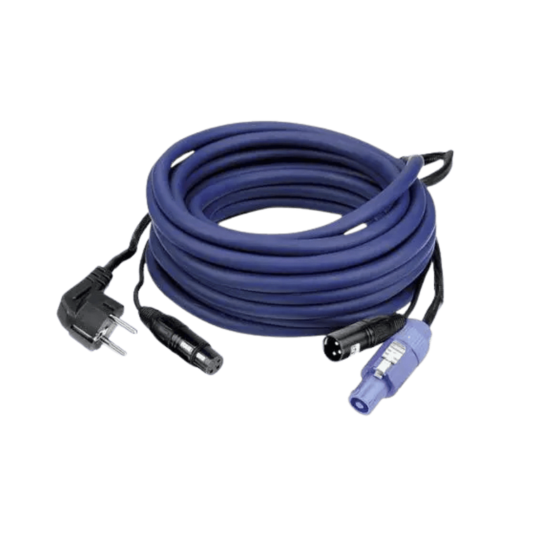 DAP Audio FP10 Schuko / Cabo Powercon - XLR macho / fêmea 10 metros 1