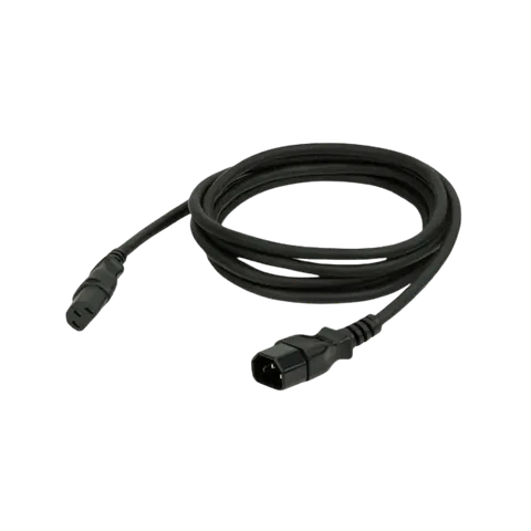 Cabo Showtec IEC macho para IEC fêmea 1,5m
