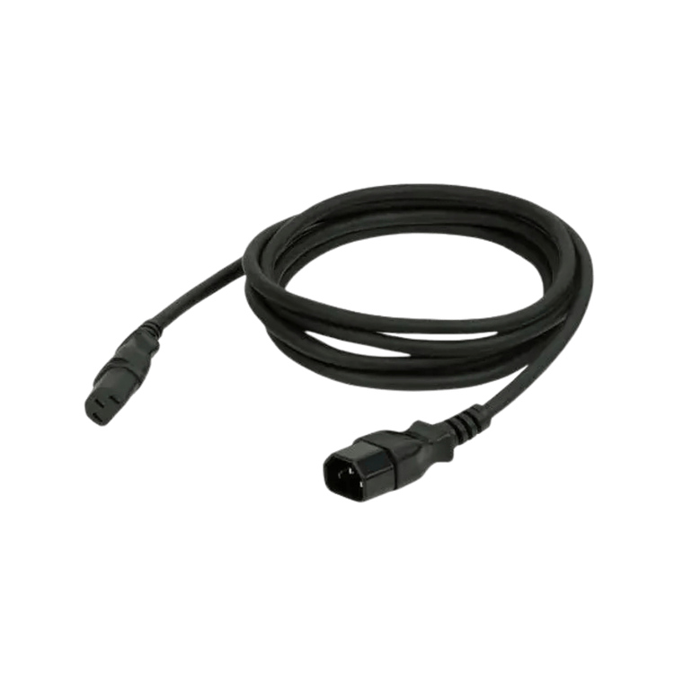 Cabo Showtec IEC macho para IEC fêmea 1,5m 1