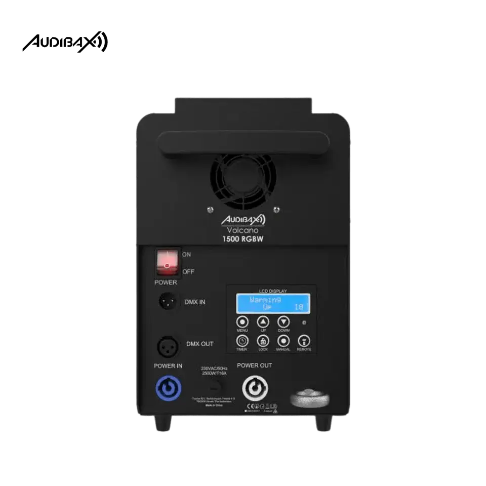 Audibax Volcano 1500 RGBW 1500W + 240W LED RGBW Máquina de fumo 11