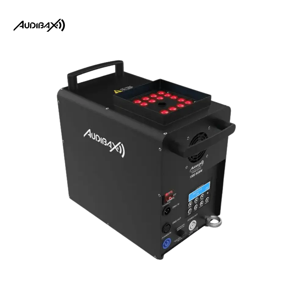Audibax Volcano 1500 RGBW 1500W + 240W LED RGBW Máquina de fumo 1