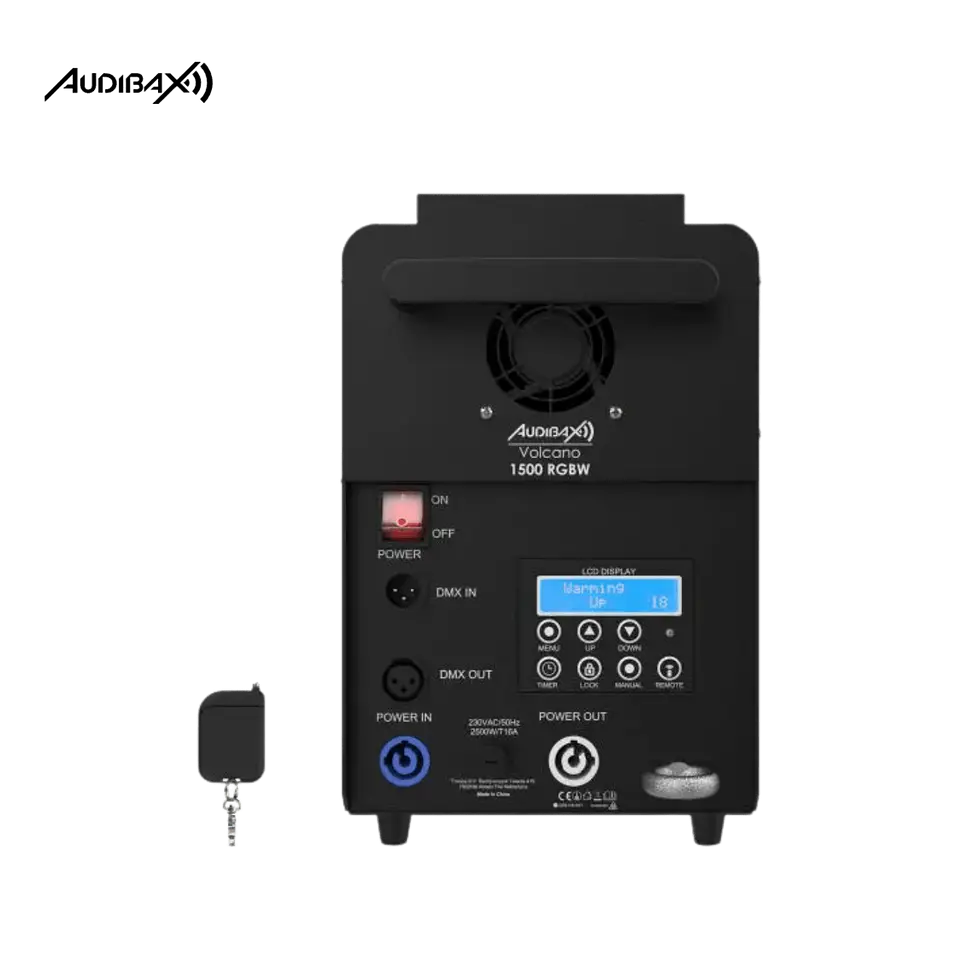 Audibax Volcano 1500 RGBW 1500W + 240W LED RGBW Máquina de fumo 8