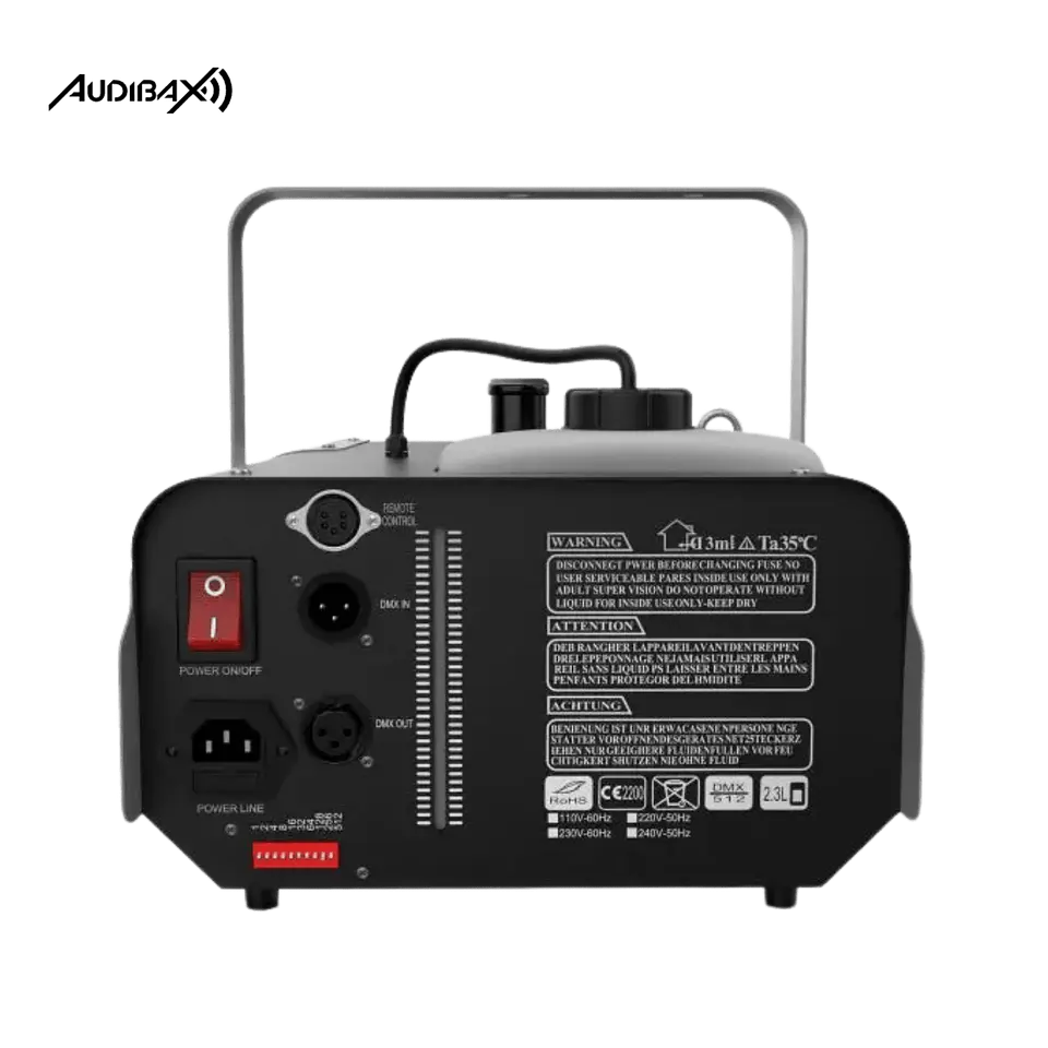 Audibax Smoke 1500 DMX Máquina de fumo DMX + Comando sem fios 4