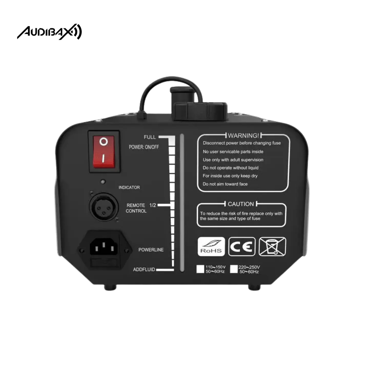 Audibax Smoke 900 Máquina de fumo com Controlo remoto sem fios 900W 5