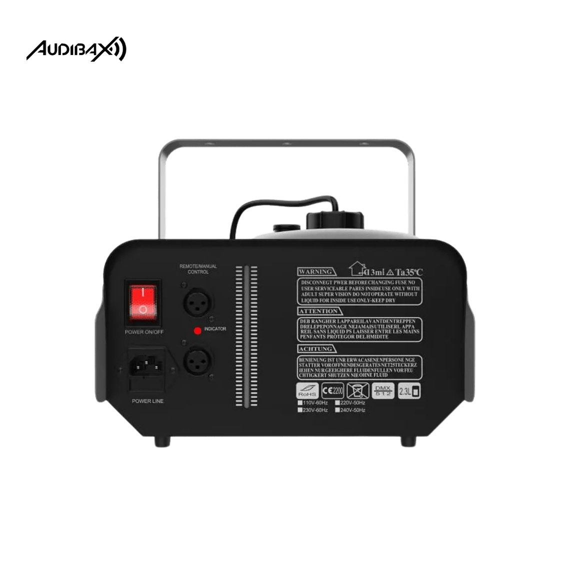 Audibax Smoke 1200 Máquina de fumo com Controlo remoto sem fios 1200W 7