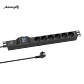 Régua de energia rack  19' 1U Audibax PSR6-M-200 6 tomadas - Thumbnail 1