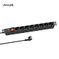 Régua de energia rack  19' 1U Audibax PSR8-SF 8 tomadas - Thumbnail 1