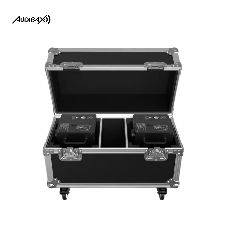 KIT Máquina de faísca fria 2x Audibax Spark 650 + Flightcase 3